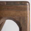 Escritorio de madera de mango en color marrón natural – detalle