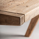 Escritorio de madera de pino reciclado en color marrón – detalle
