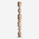 Escultura de madera de teca en color marrón 30 x 152 cm