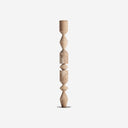 Escultura de madera de teca en color marrón 30 x 182 cm
