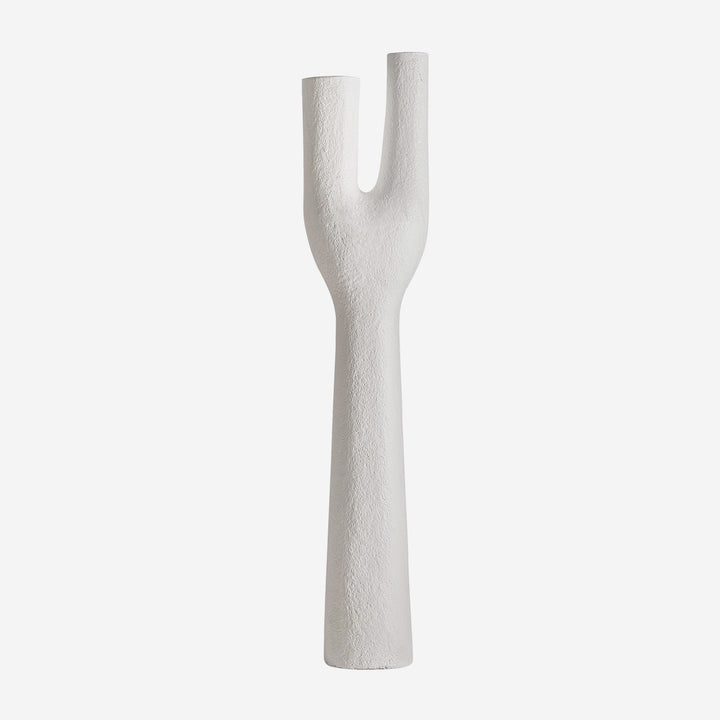 Escultura de suelo de fibrocemento en color blanco