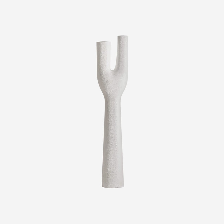 Escultura de suelo de fibrocemento en color blanco