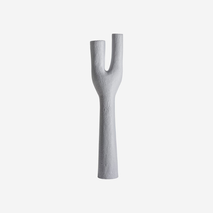 Escultura de suelo de fibrocemento en color gris 44 x 24 x 182 cm