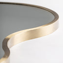 Espejo de acero en color dorado 60 x 109 cm – detalle