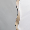 Espejo de acero inoxidable y MDF – 50 x 190 cm – detalle