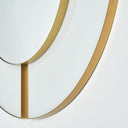 Espejo de cristal y hierro en color blanco – detalle