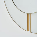 Espejo de cristal y hierro en color blanco – detalle