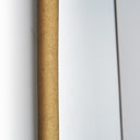 Espejo de cristal y hierro en color dorado – detalle