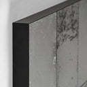 Espejo de hierro en color negro 112 x 112 cm – detalle