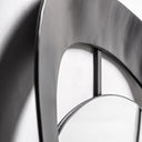 Espejo de hierro y MDF en color negro 58 x 106 cm – detalle