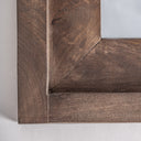 Espejo de madera de abedul en color marrón – detalle