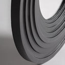 Espejo de madera de abedul en color negro – detalle