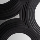 Espejo de madera de abedul en color negro – detalle