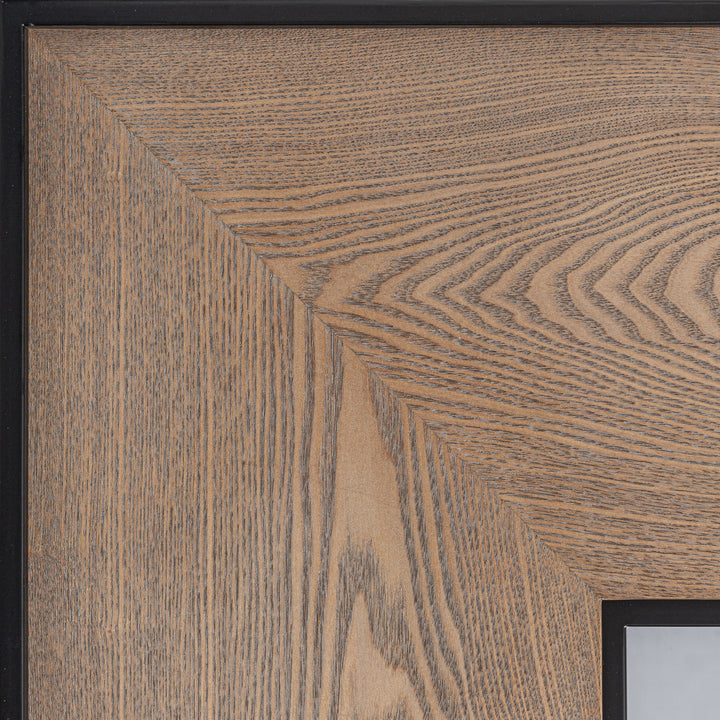Espejo de madera de fresno y hierro 130 x 180 cm – detalle