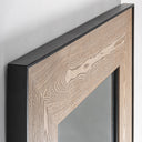 Espejo de madera de fresno y hierro 130 x 180 cm – detalle