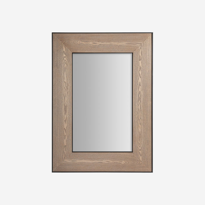 Espejo de madera de fresno y hierro 130 x 180 cm