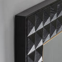 Espejo de madera de fresno y hierro 200 x 111 cm – detalle