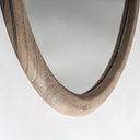 Espejo de madera de mango en color marrón claro – detalle