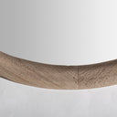 Espejo de madera de mango en color marrón claro – detalle