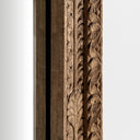 Espejo de madera de mango en color marrón natural – detalle