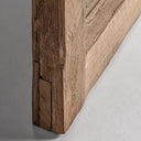 Espejo de madera de teca en color marrón 108 x 220 cm – detalle
