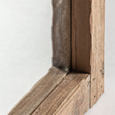 Espejo de madera de teca en color marrón 108 x 220 cm – detalle