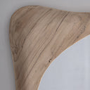 Espejo de madera de teca en color marrón 68 x 132 cm – detalle