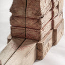 Espejo de madera de teca en color marrón claro – detalle