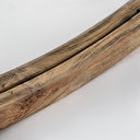 Espejo de madera de teca reciclada en color marrón claro 180 x 180 cm – detalle