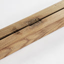 Espejo de madera de teca reciclada en color marrón claro 90 x 150 cm – detalle