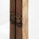 Espejo de madera de teca reciclada en color marrón claro 90 x 150 cm – detalle