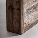 Espejo de madera tropical en color marrón envejecido 150 x 92 cm – detalle