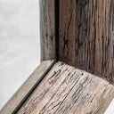 Espejo de madera tropical en color marrón envejecido 150 x 92 cm – detalle