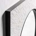 Espejo de MDF y hierro en color blanco – detalle