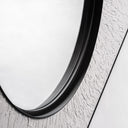 Espejo de MDF y hierro en color blanco – detalle