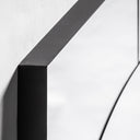 Espejo de MDF y hierro en color negro 61 x 91 cm – detalle
