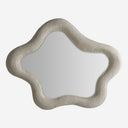 Espejo de resina en color beige