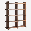 Estante modular de madera de sal en color marrón teñido – 200 x 45 x 230 cm