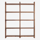 Estante modular de madera de sal en color marrón teñido