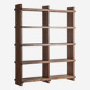 Estante modular de madera de sal en color marrón teñido