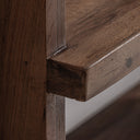 Estante modular de madera de sal en color marrón teñido – detalle