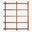 Estante modular de madera de sal en color marrón teñido – 200 x 45 x 230 cm
