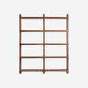 Estante modular de madera de sal en color marrón teñido