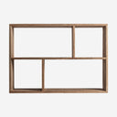 Estante modular de madera de teca reciclada en color marrón