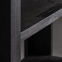 Estantería de madera de acacia en color negro – detalle