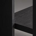 Estantería de madera de acacia en color negro – detalle