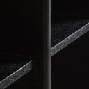 Estantería de madera de mango y mármol en color negro – detalle