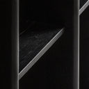 Estantería de madera de mango y mármol en color negro – detalle