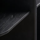 Estantería de madera de mango y mármol en color negro – detalle