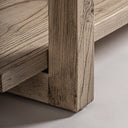 Estantería de madera de olmo en color marrón claro – detalle